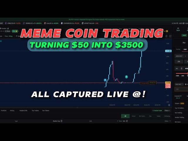 MEME COIN TRADING Strategy That Made Me RICH Overnight