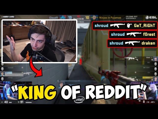 When SHROUD used to be CS:GO's King of Reddit..