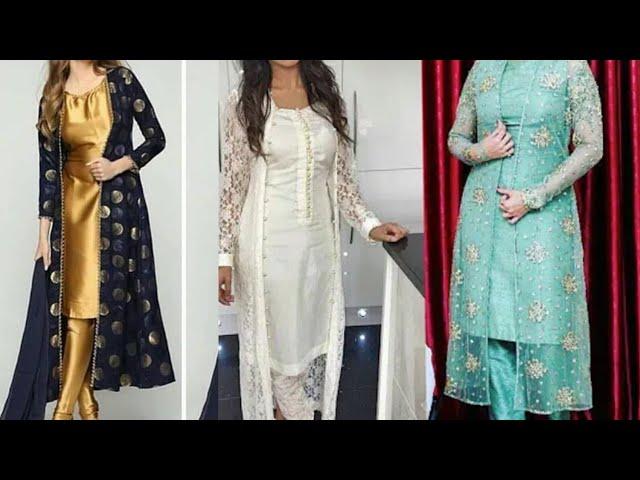 Jacket Style Salwar Suits || Salwar Kameez With Jacket || Jacket Suit Design 2019