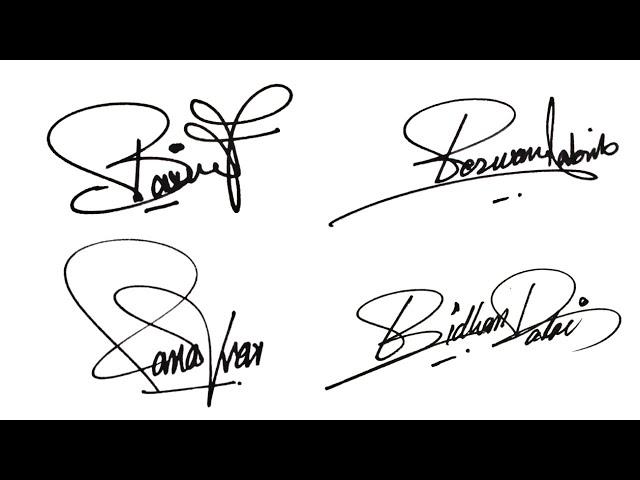 How To Draw Signature Like A Billionaire (for Alphabet B) PenFun