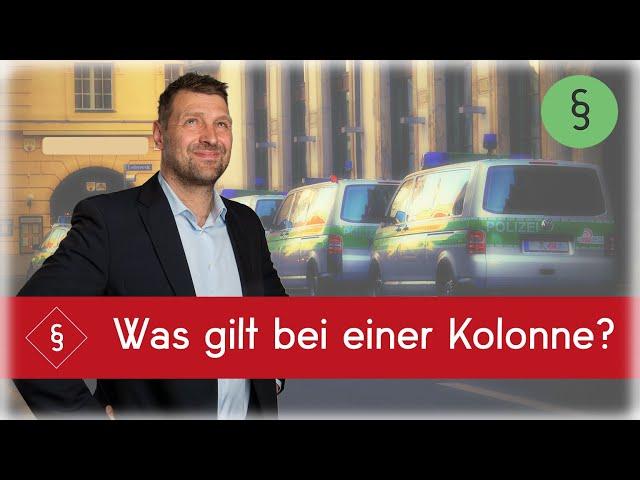 Wer darf in Kolonne fahren?