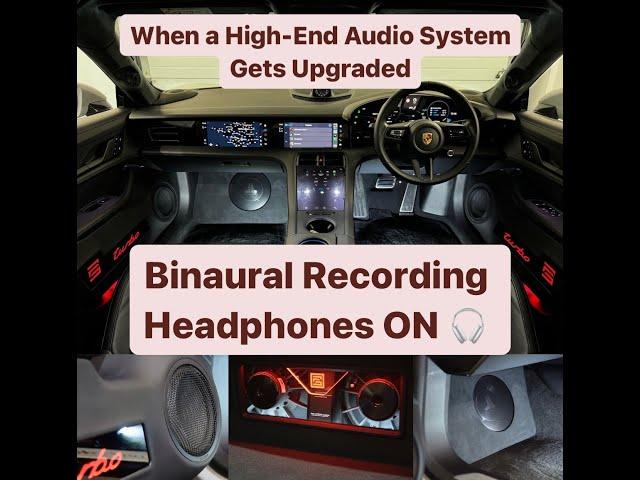 Porsche Taycan Turbo High-End Audio System DEMO - Binaural Recording - Accuton, Mundorf, Zapco, JL