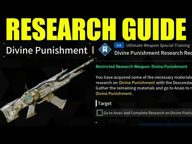 How to go to Anais to research Divine Punishment (Gather the remaining materials) | First descendant