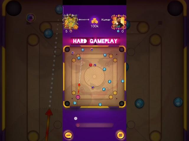 Hard Gameplay  Power of Fairplay / Carrom pool Rowdyy #ytshorts #carrompool #rowdyysathyaagaming