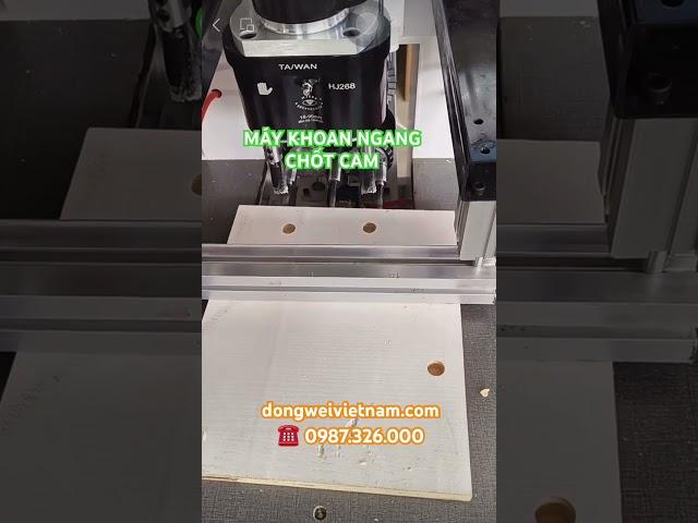 Máy khoan ngang 3 mũi chốt lỗ cam/ dongwei machinery