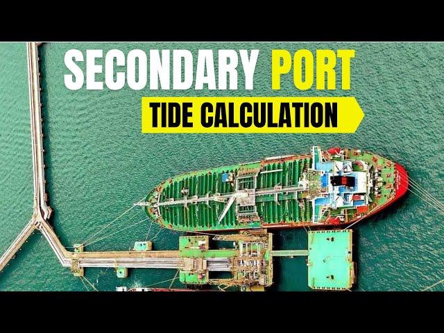 Standard and Secondary Ports tide calculation | Passage planning | Merchant navy knowledge