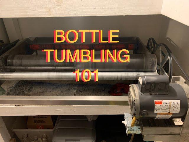 BOTTLE TUMBLING 101 HOW TO CLEAN & POLISH ANTIQUE / OLD BOTTLES THAT WERE BURIED DUG OR IN A RIVER.