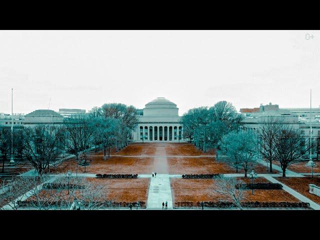 MIT (Massachusetts Institute of Technology) from a bird's eye view. Aerial shooting with Mavic Pro