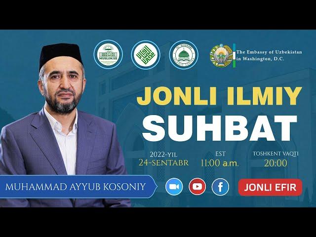  Muhammad Ayyub domla Homidov bilan ilmiy suhbat | 24.09.2022 @uamaalbukhari