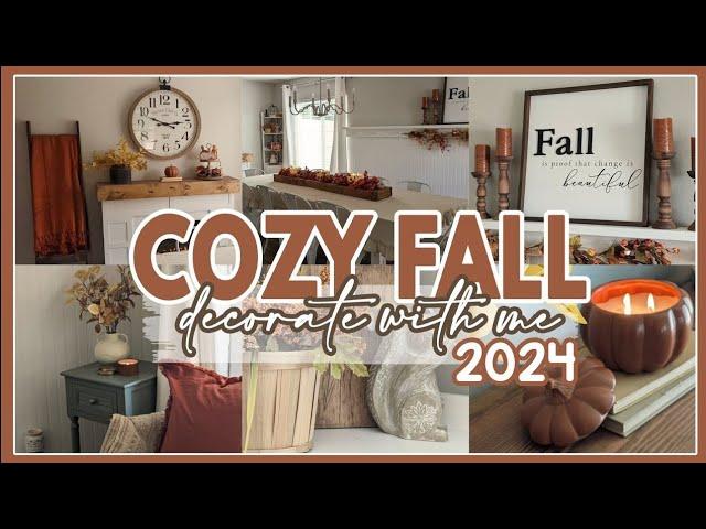 NEW!2024 FALL DECORATE WITH ME│COZY FALL  DECORATING IDEAS│FALL FARMHOUSE DECOR│FALL HOME DECOR 