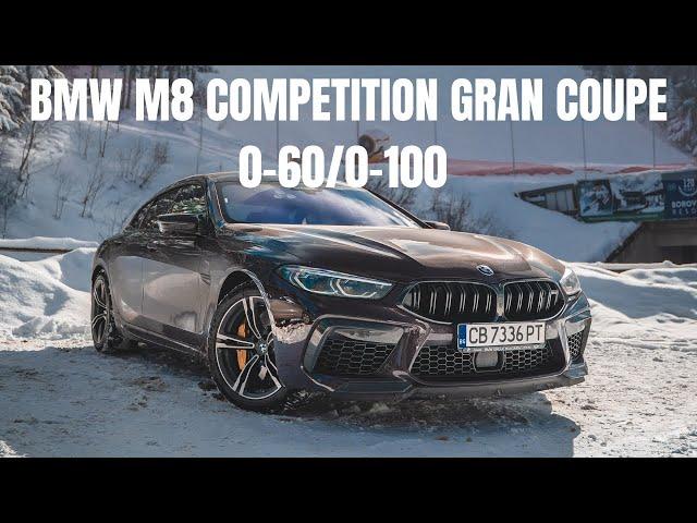 BMW M8 Competition Gran Coupe 0-62 / 0-100 time, Exhaust sound, Acceleration