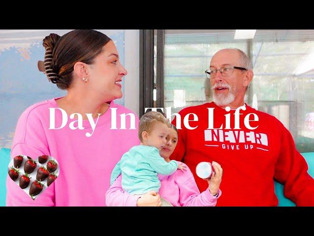 Day In The Life | Love Day at Home with the Boys, Choc. Strawberries, & I Burned the Steak