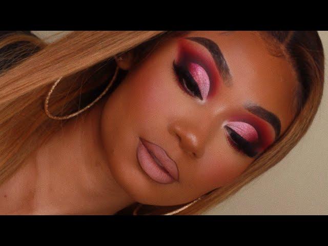 Pink Ombré Cut Crease Makeup Look | MakeupTiffanyJ