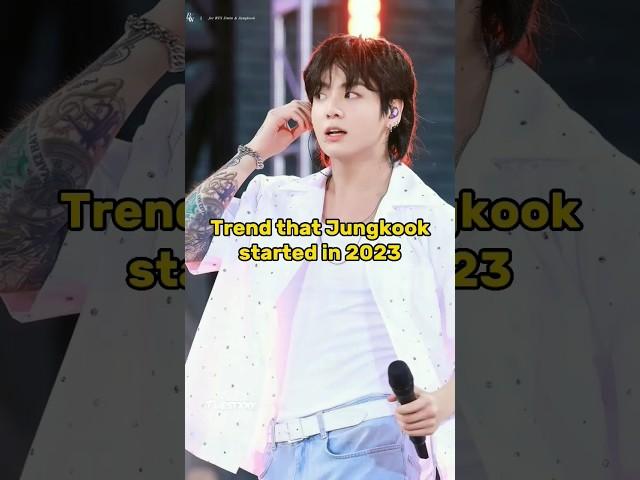 Trend that Jungkook started in 2023 #ytshort #youtubeshorts #yt #jungkook #bts #shorts