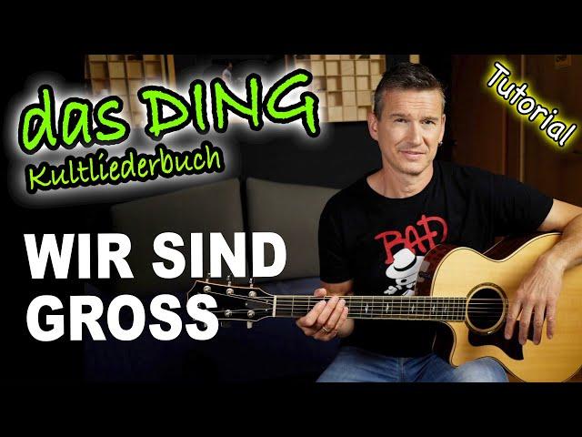 WIR SIND GROSS (Mark Forster) - "das Ding" Gitarren Tutorial