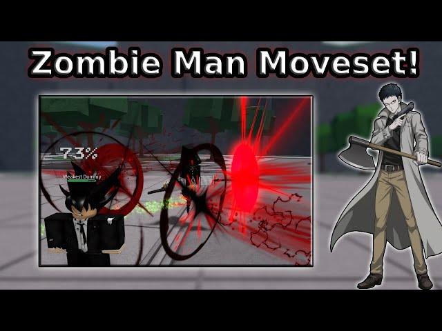 This Zombie-man MOVESET is Insane [The Strongest Battlegrounds]