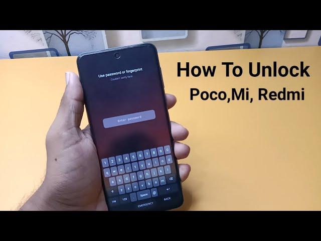 Unlock Any Xiaomi/Redmi/Mi/POCO  Pattern Lock Without Data Loss | unlock mi phone without password