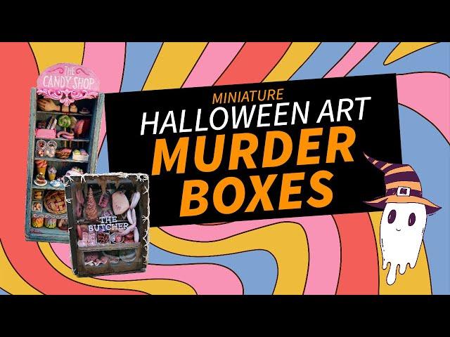 The CREEPIEST Halloween Decorations - Miniature Crime Boxes