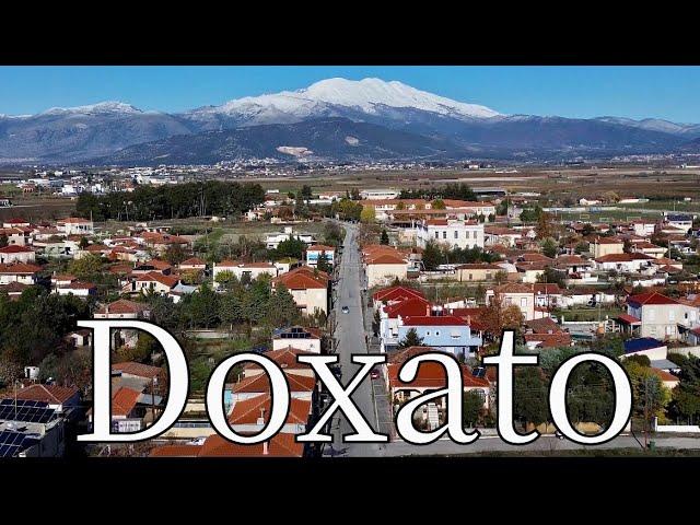 Doxato, Drama, Greece - by drone. [4K]. #village