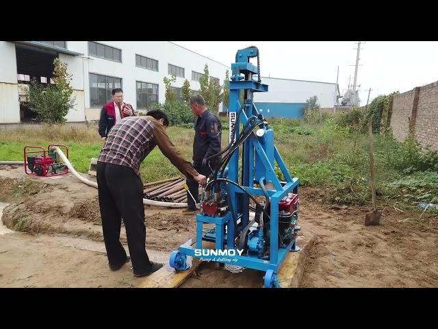 Water Well Drilling rig and Borehole Well Drilling Equipment Sunmoy HG260D