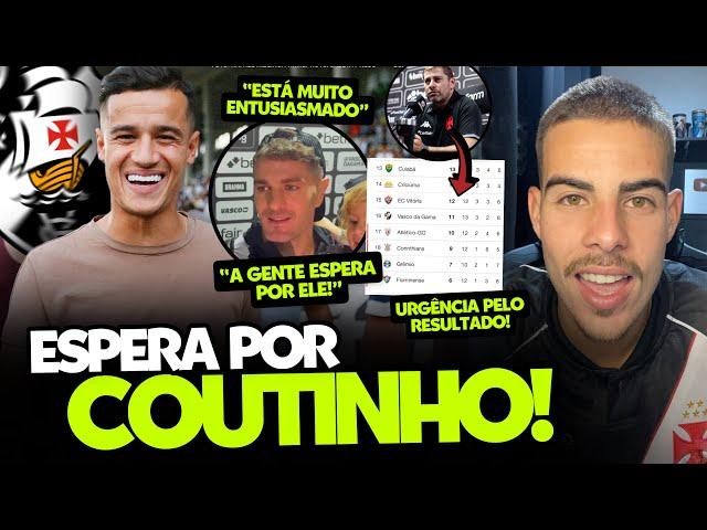 VEGETTI ESTÁ ANIMADO PARA JOGAR AO LADO DE COUTINHO NO VASCO; SITUAÇÃO DE RAFAEL PAIVA SERÁ DEFINIDA