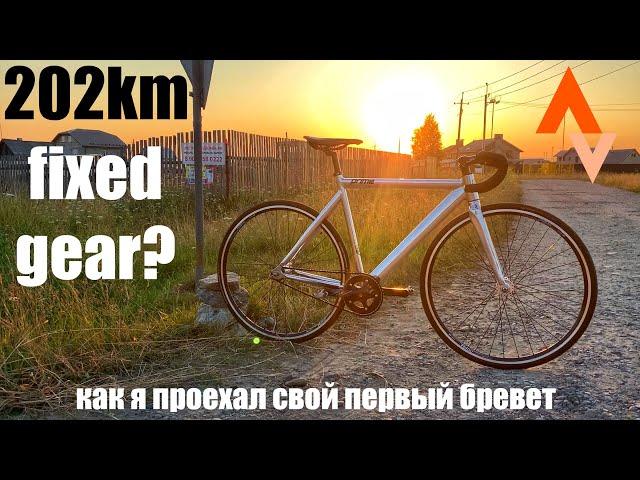 Бревет 200км на fixed gear велосипеде, дальняк на фиксе.