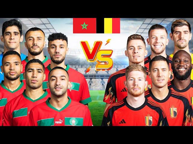 Morocco 2023  Belgium 2023 (Bounou, Ziyech, Hakimi, De Bruyne)