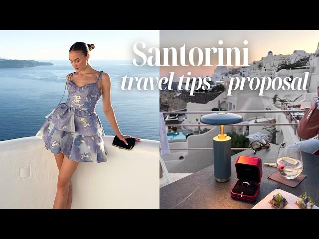 SANTORINI VLOG (travel tips & proposal!!)