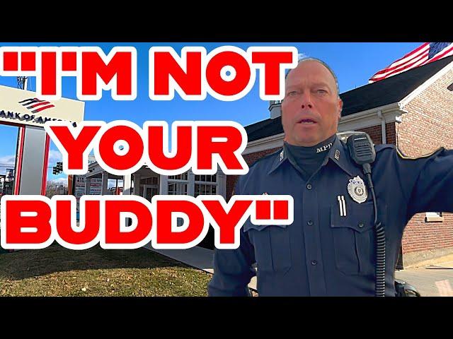 COP SAYS "I'M NOT YOUR BUDDY" To 1A Auditor