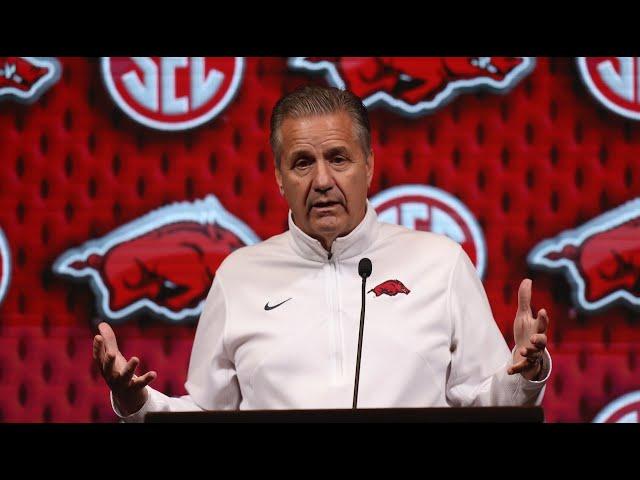 John Calipari speaks at SEC basketball media day