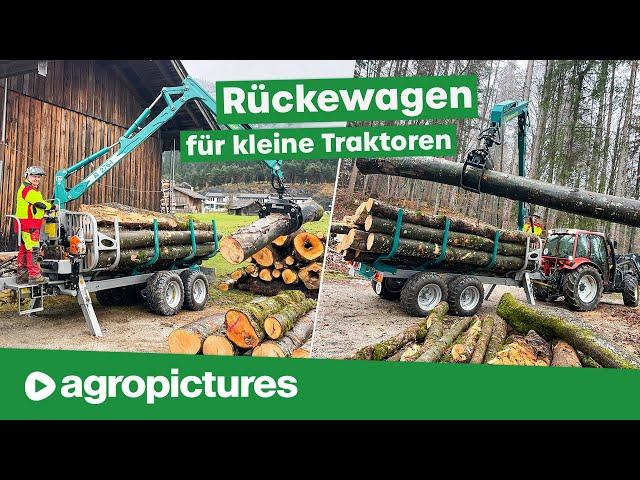 Brennholz machen mit Pfanzelt S-line Rückeanhänger | Pfanzelt S6 Rückewagen im Einsatz | Forst Doku