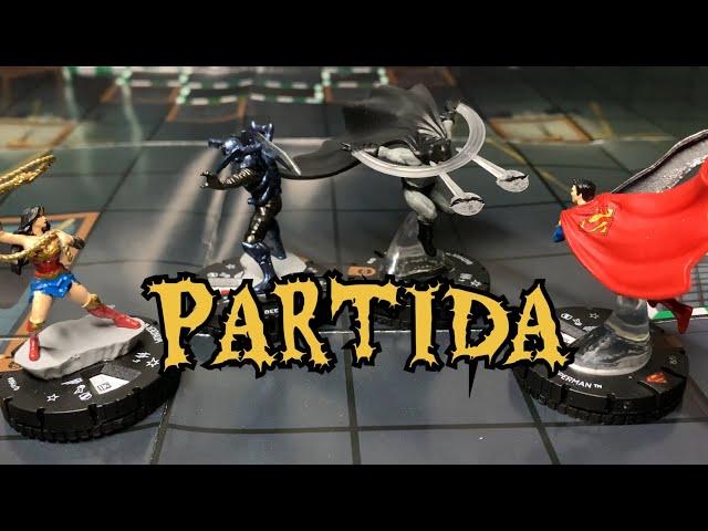 PARTIDA HEROCLIX: WONDER WOMAN Y SUPERMAN VS BATMAN Y BLUE BEETLE