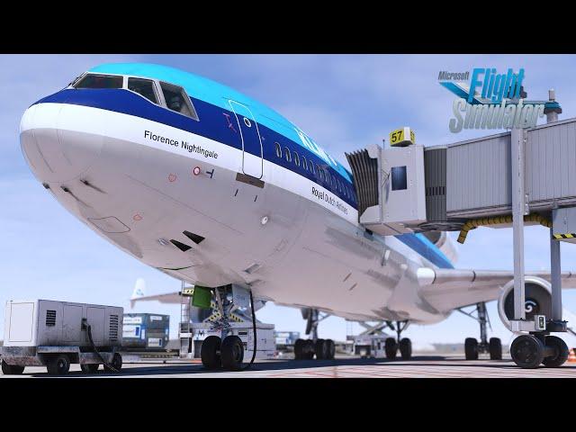 MSFS | TFDI MD11 | Beautiful landing in Montreal! | Full Flight