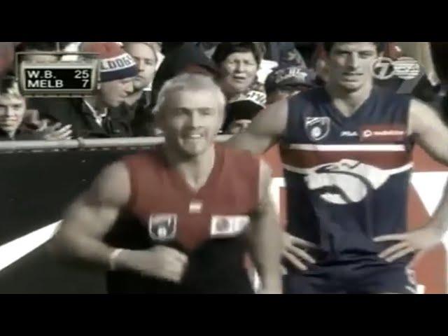 1999, Rd 8 - Stephen Tingay's final AFL goal for Melbourne - Western Bulldogs v Melbourne