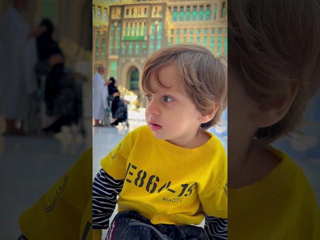 Beautiful kid in Makkah Mashaa Allah | #shorts #ytshorts #kids