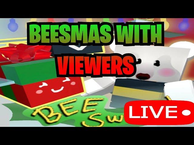 LIVEHelping with snowbears, robo parties, quests and stickers| Roblox Bee Swarm Simulator