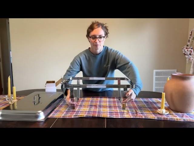 How to use a CHAFING DISH to keep your food warm. It's EASY!