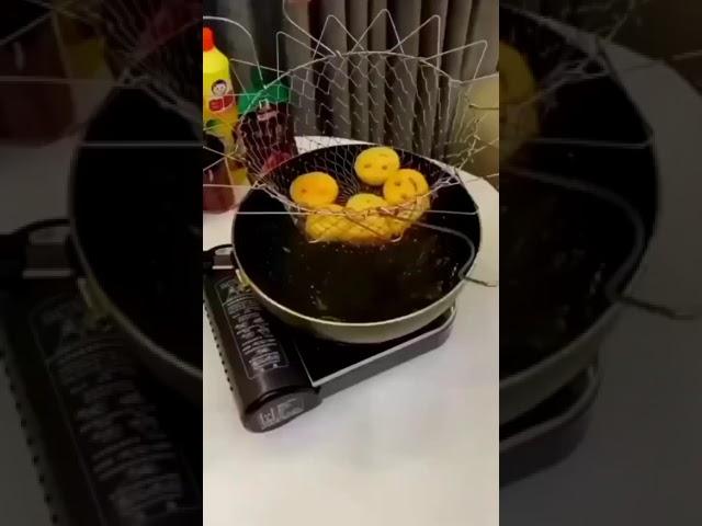 Foldable Steam Rinse Deep Frying Basket