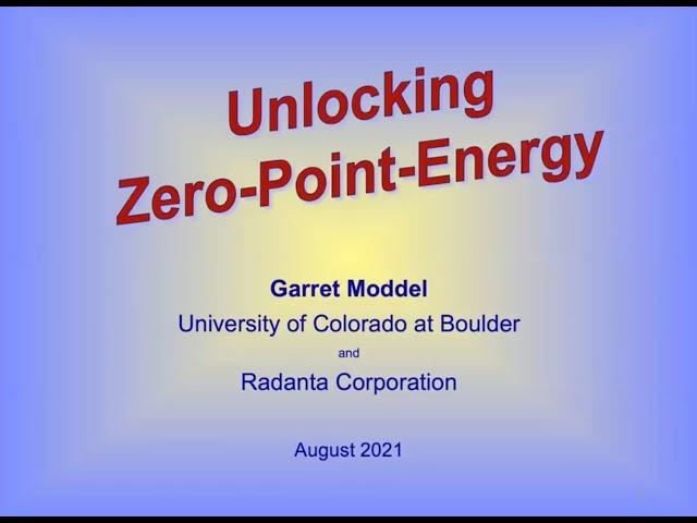 Unlocking #ZeroPointEnergy ️️ - Garret Moddel #Quantum #UFO #UAP #FreeEnergy