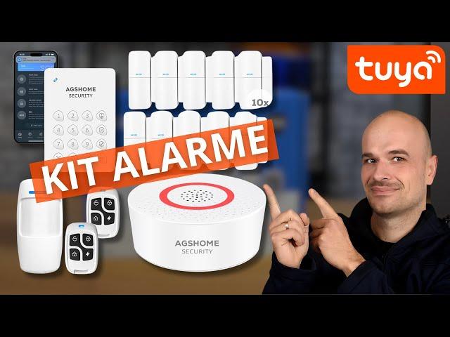 Ce SYSTEME D'ALARME pas cher est compatible TUYA ( KIT AGSHOME)