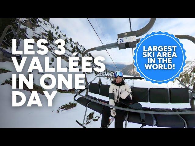 Skiing the World's Largest Ski Resort - Les 3 Vallées, France, in one day!