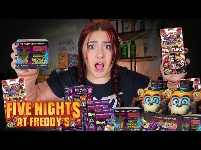 Unboxing 100 *MYSTERY* Five Nights At Freddys toys   *RARE FIND*