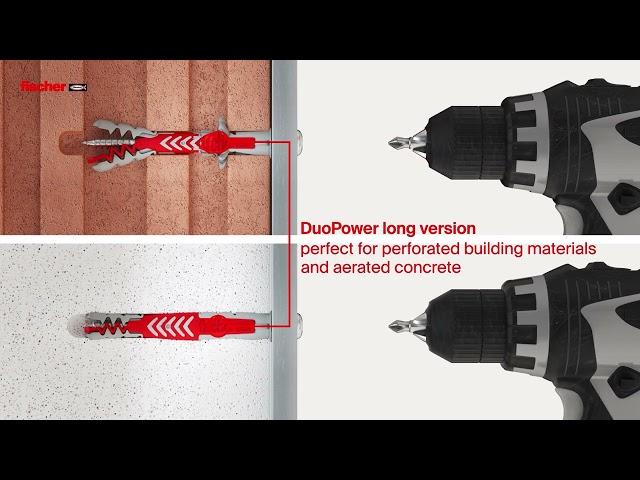 fischer DUOPOWER - A combination of power and intelligence | Screwfix