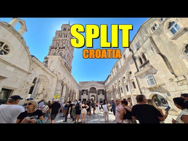 SPLIT CROATIA :  AMAZING HISTORIC CITY  | A WALKING TOUR IN 4K