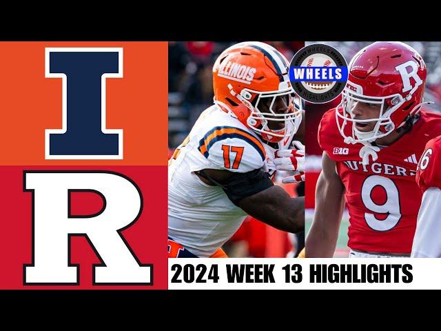 #25 Illinois vs Rutgers (AMAZING GAME!) | Full Game Highlights | 2024 College Football Highlights