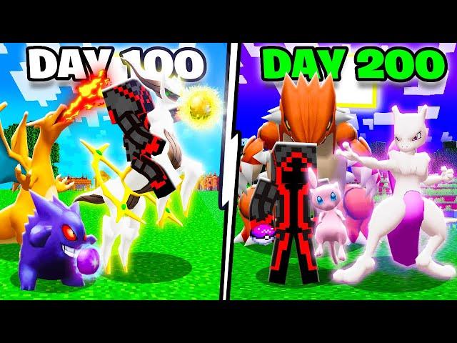 I SURVIVED 100 DAYS IN SINGLEPLAYER MINECRAFT PIXELMON! PART 2!