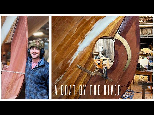 The rudder we built swings! Machining bronze castings for our wooden sailing boat. (EP52)