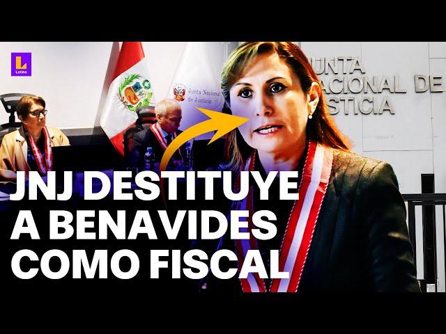 JNJ DESTITUYE A PATRICIA BENAVIDES COMO FISCAL DE LA NACIÓN | LATINA EN VIVO