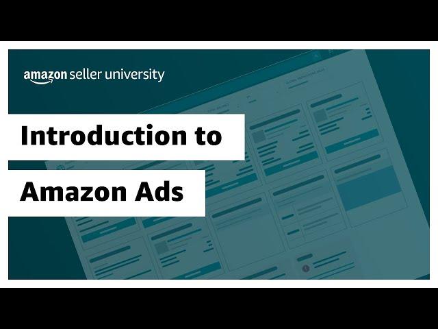 Introduction to Amazon Ads