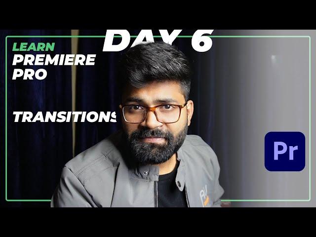  Learn Premiere Pro - Transitions - Fire Transition  Day 6